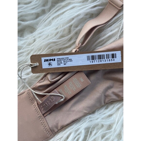 Skims Wireless Super Push up Bra Clay Size 36C - Picture 8 of 8
